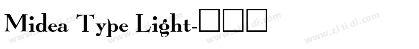 Midea Type Light字体转换